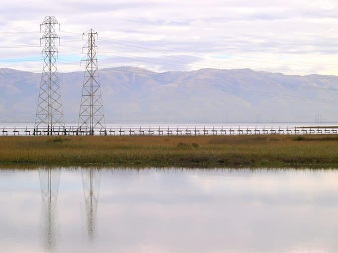Power Lines at Palo Alto Baylands