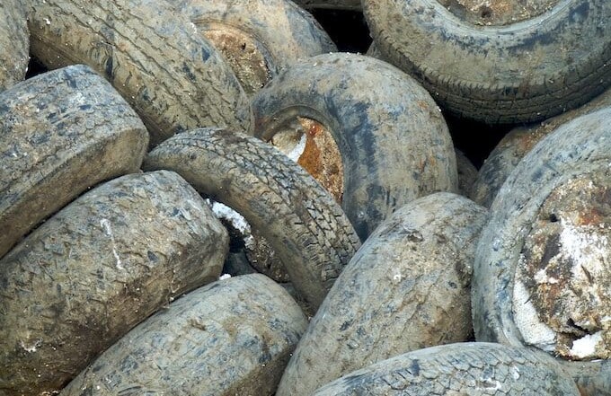Tires from Retired Docks at Berkeley Marina