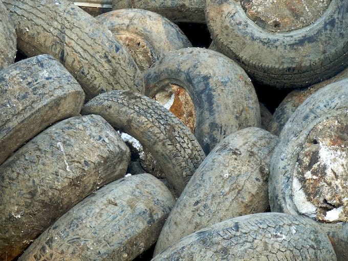 Tires from Retired Docks at Berkeley Marina