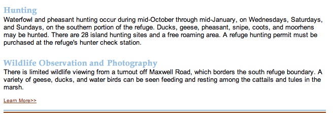Delevan NWR Statement Delevan NWR Statement