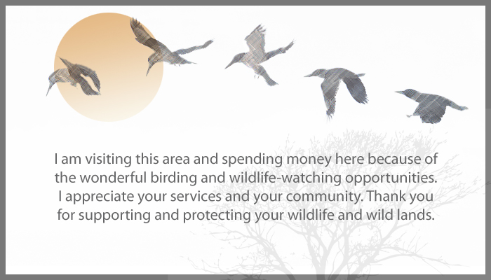 Wildlife Watchers Contribution Card