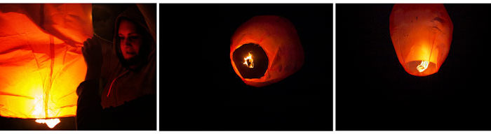 Sky Lantern Release in Seattle