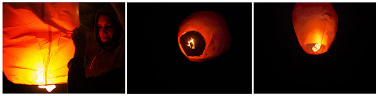 Sky Lantern Release in Seattle