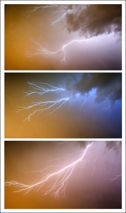 Seattle Lightning Triptych