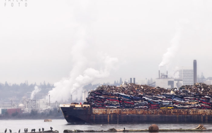 Scrap Metal Barge in Tacoma Harbor 2