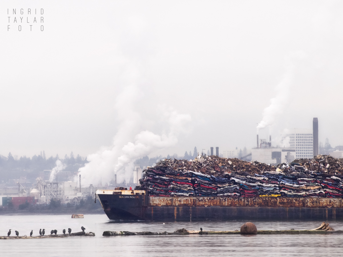 Scrap Metal Barge in Tacoma Harbor 2