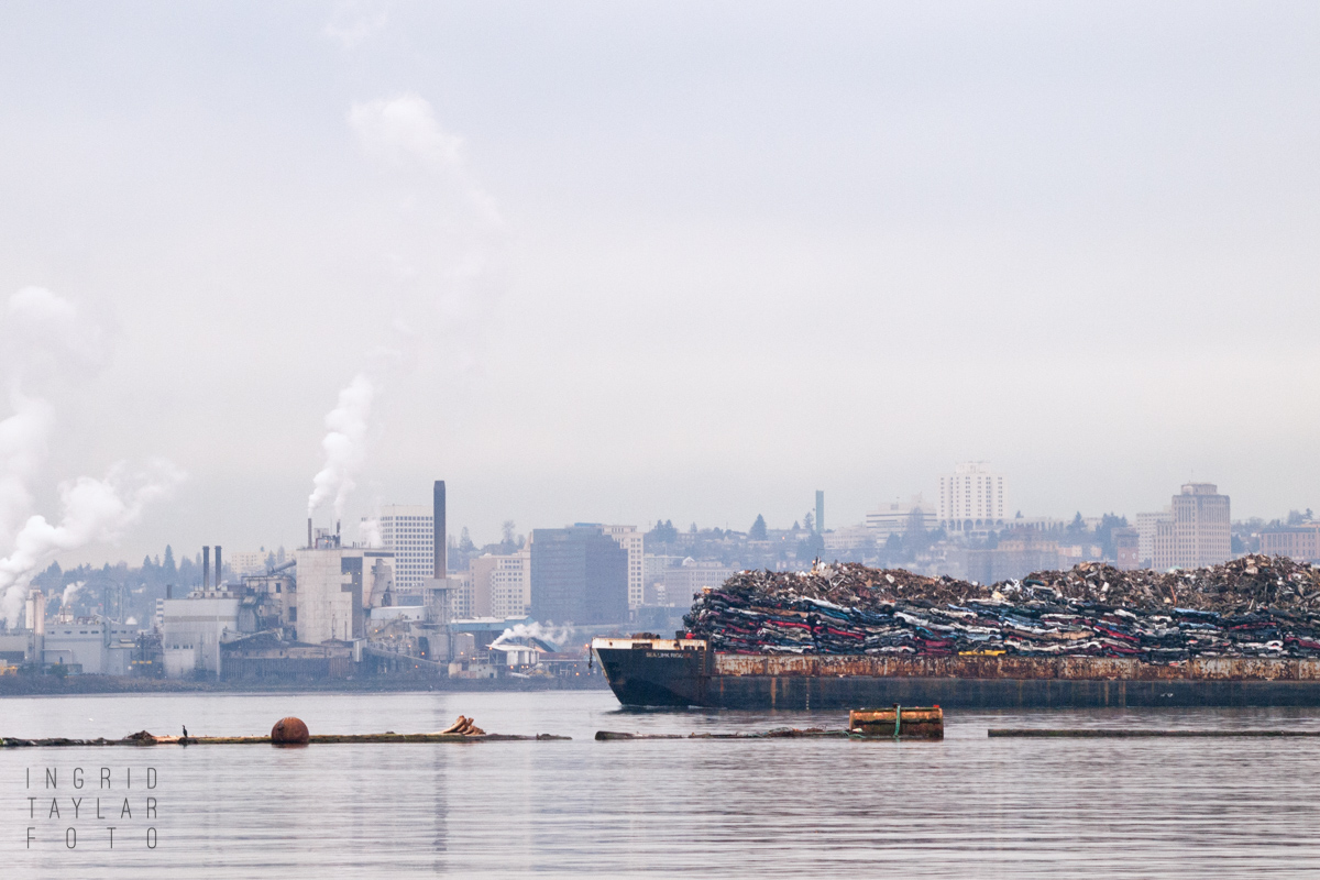 Scrap Metal Barge in Tacoma Harbor 3