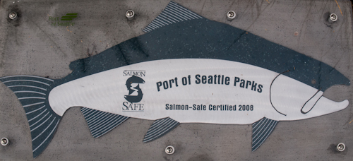 Port of Seattle Salmon Safe Sign