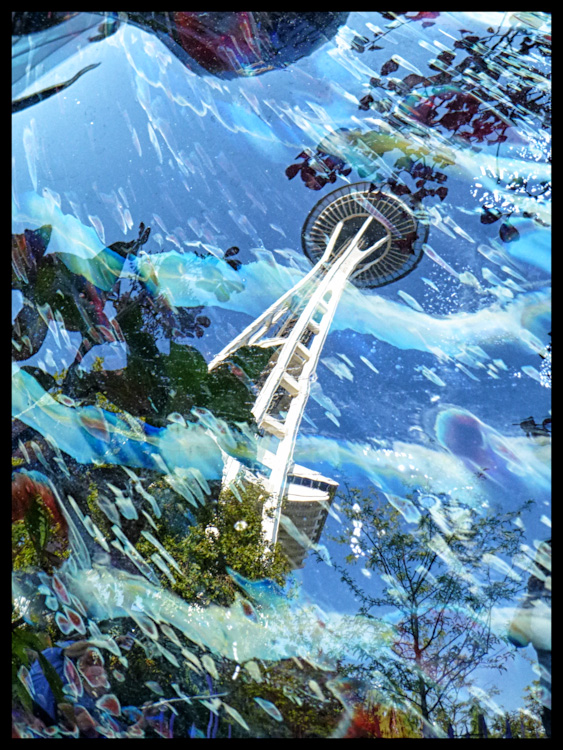 Space Needle Reflected in Chihuly Globe