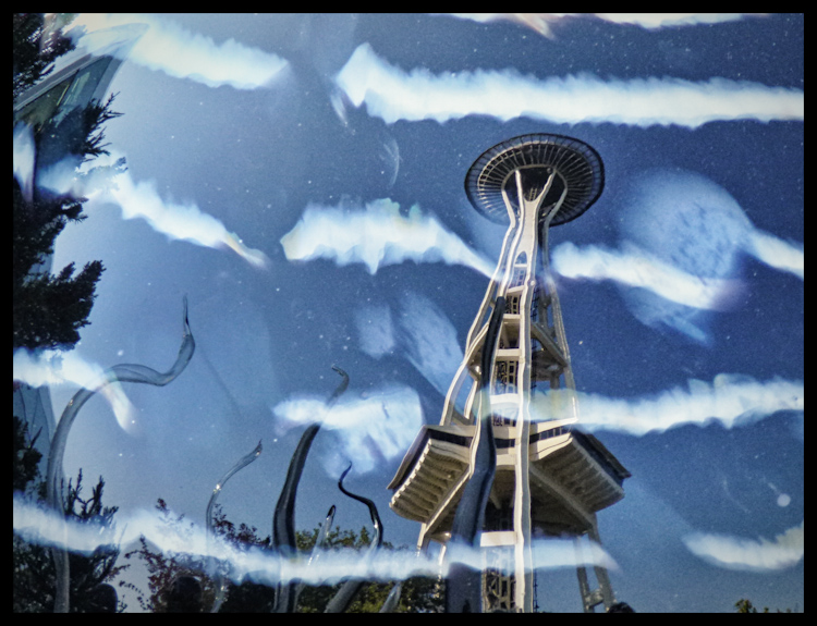 Space Needle Reflected in Chihuly Globe