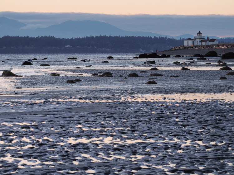 Discovery Park Lighthouse at Low Tide