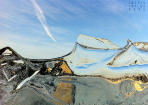 Ice Formations in a Frozen Fountain