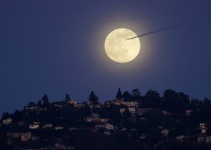 Full Moon Over Oakland Hills