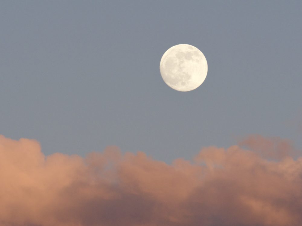 Moon Above Clouds