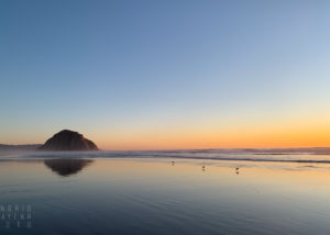 Morro Strand Low Tide at Sunset