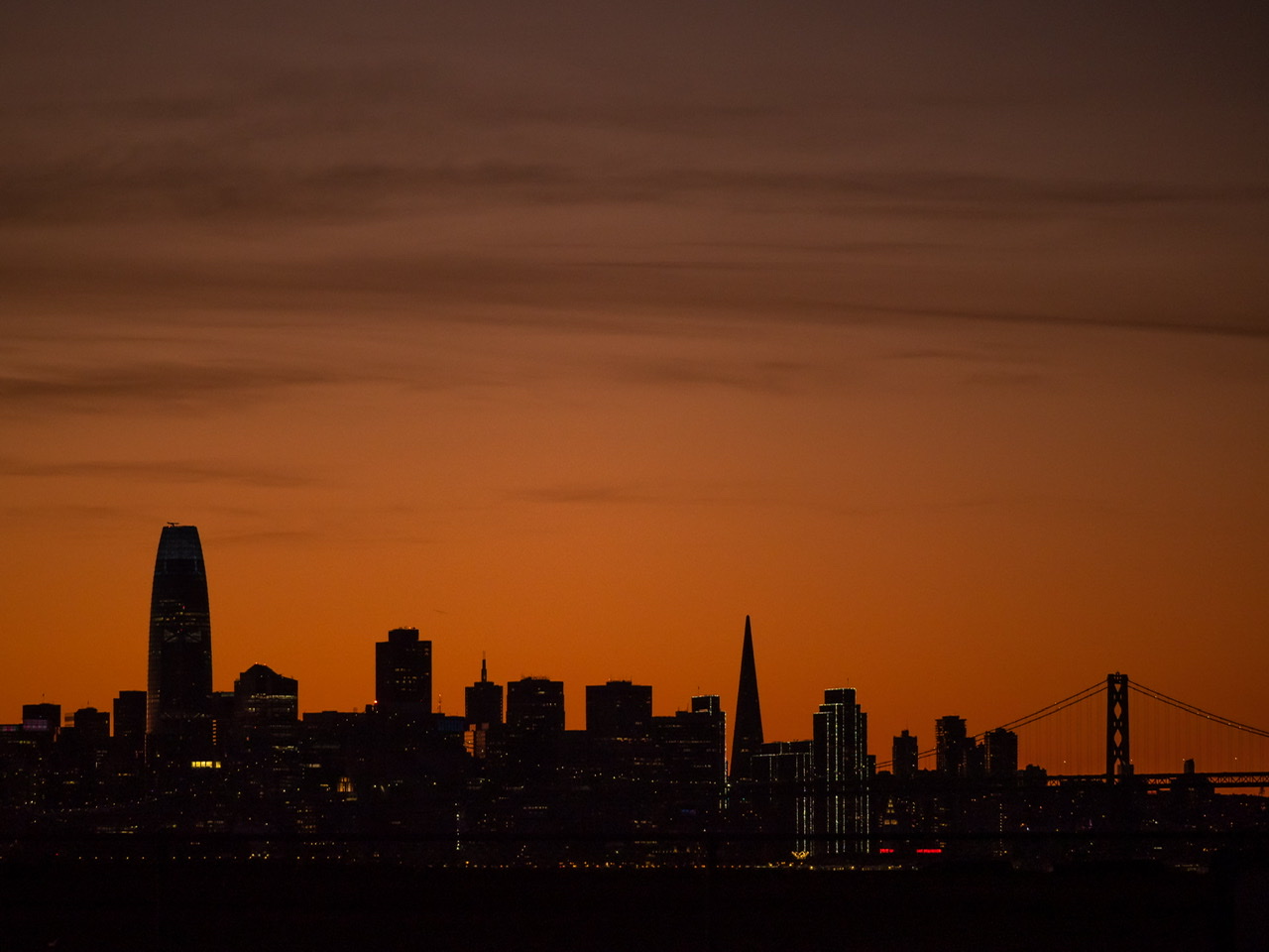 San Francisco Sunset Skyline