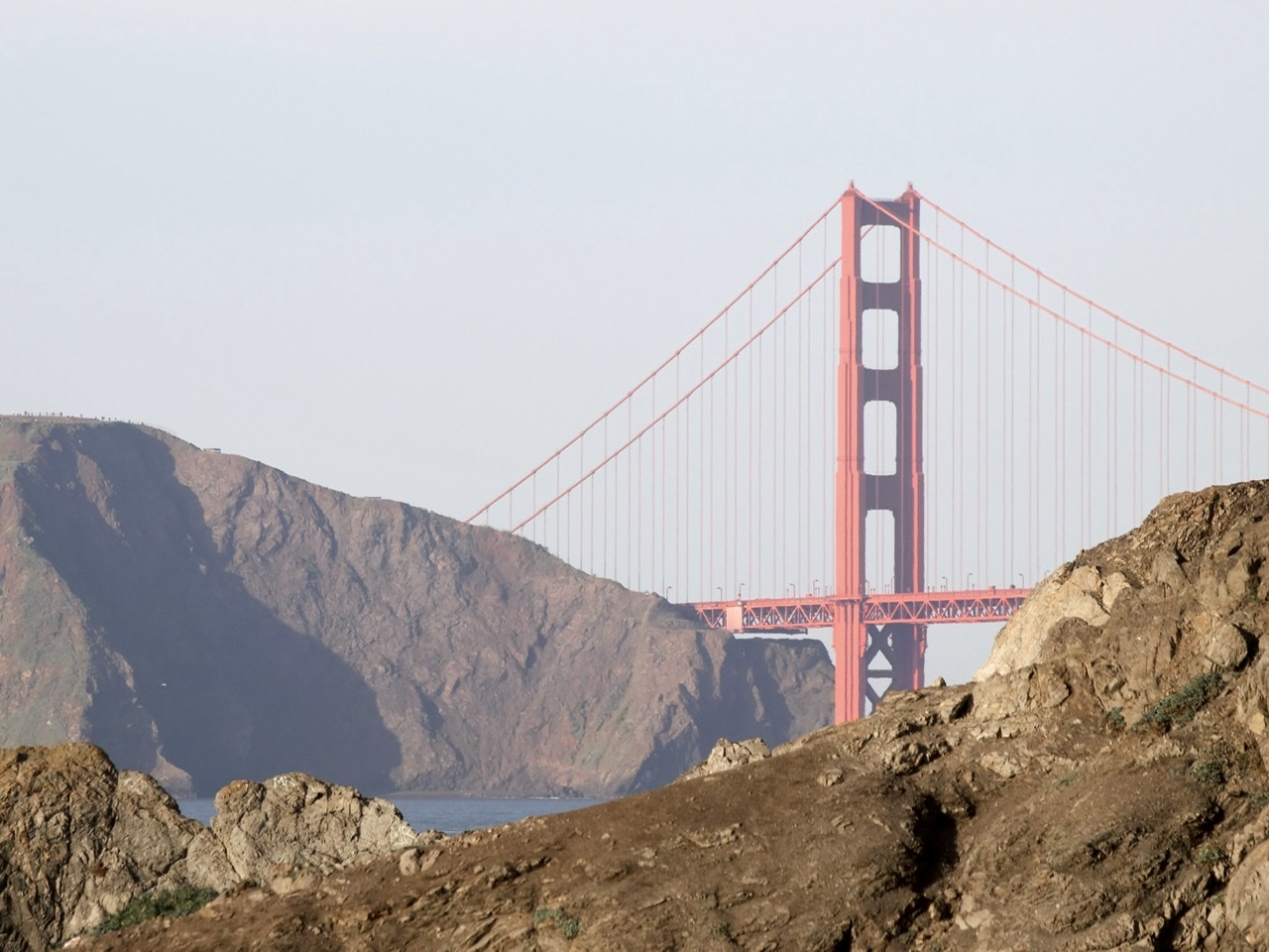 Glimpse of the Golden Gate Bridge