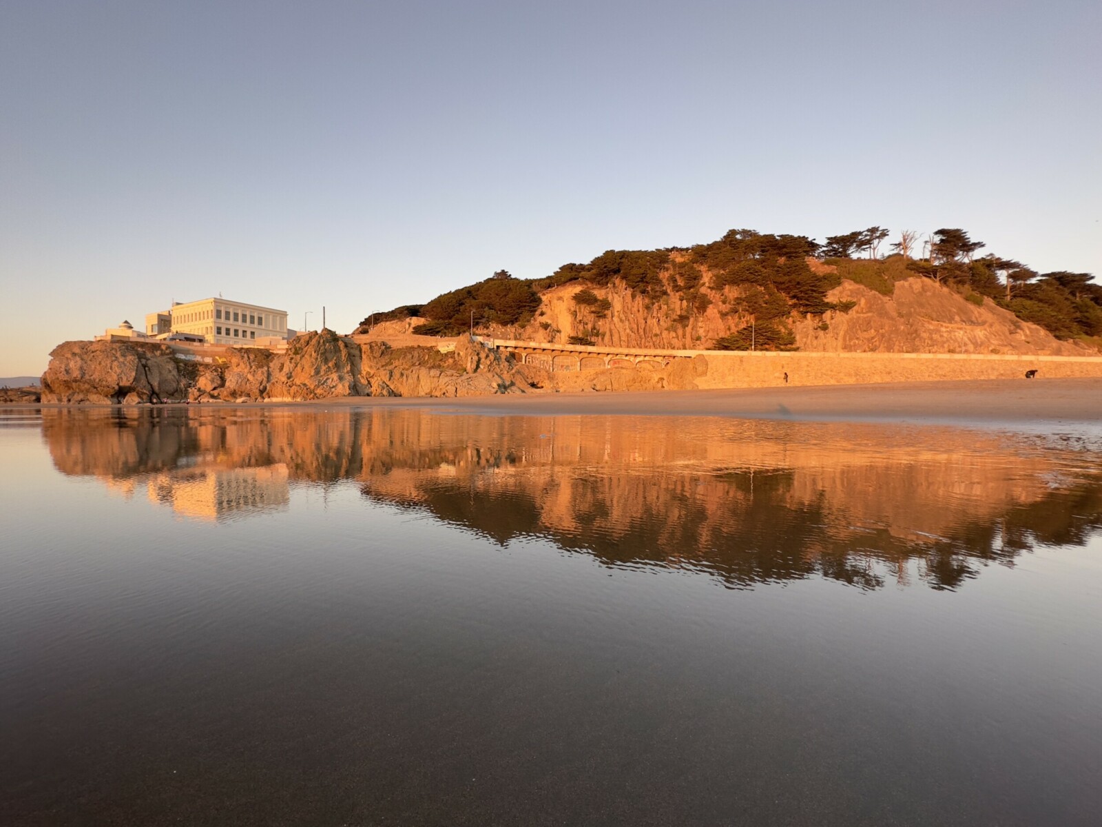 San Francisco Cliff House Reflected at Low Tide