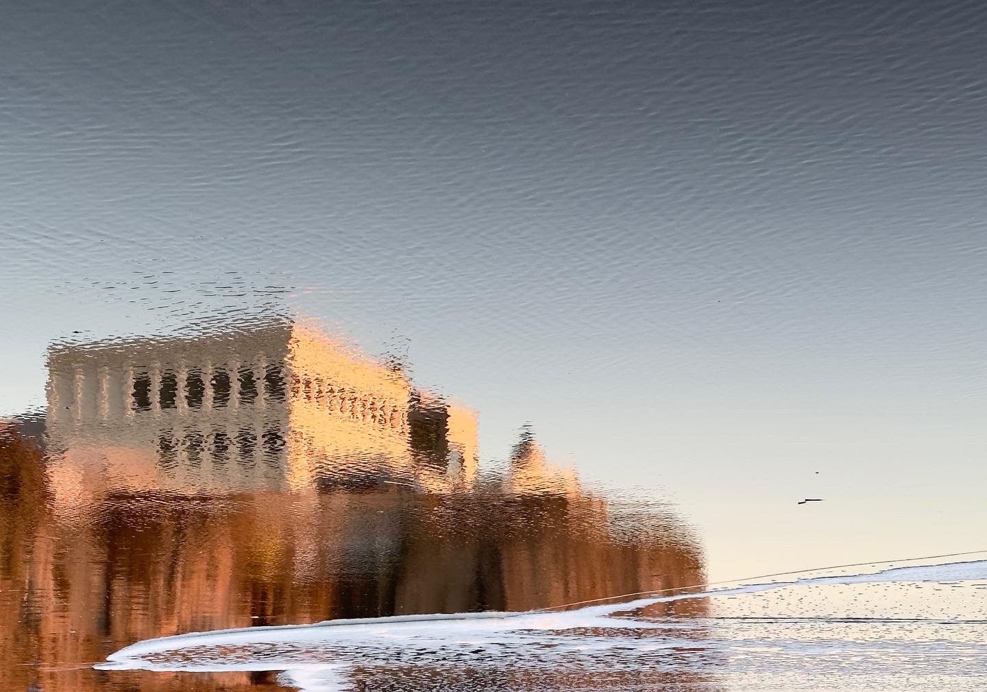 Reflection of San Francisco Cliff House at Low Tide Reflection of San Francisco Cliff House at Low Tide